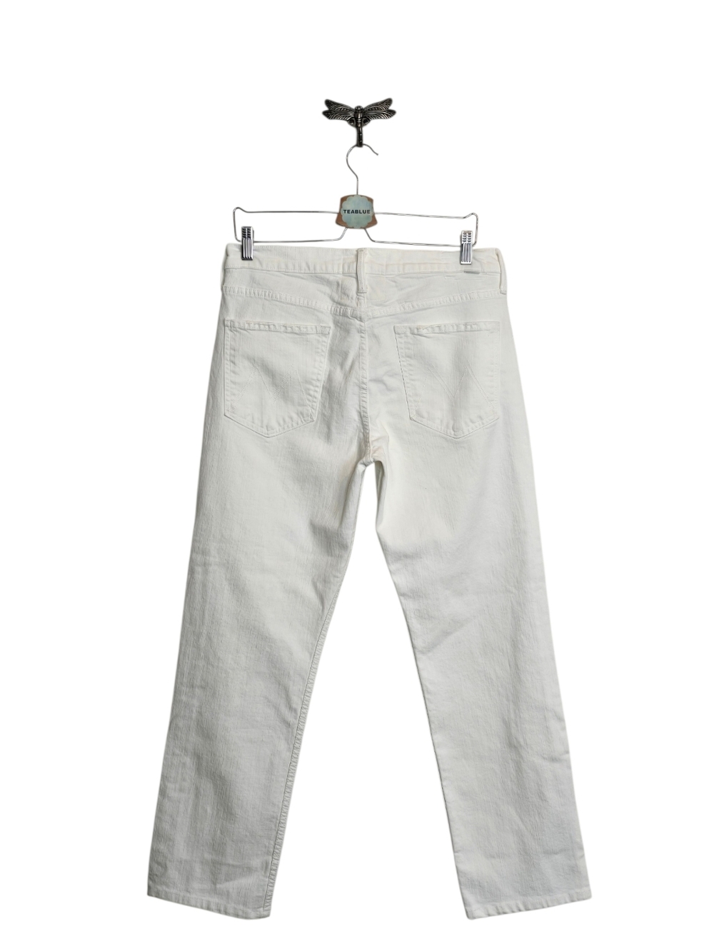 Anthropologie MOTHER SUPERIOR The Smarty Pants Skimp Jean In Totally Innocent 31 - Picture 4 of 16